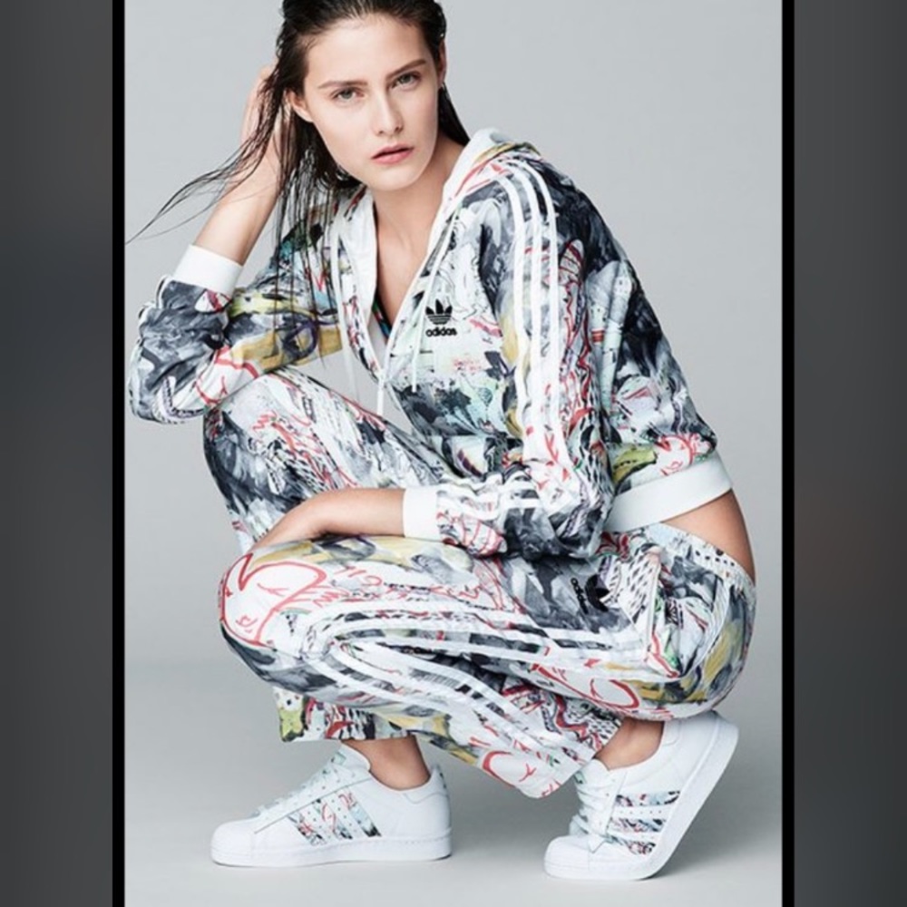 Topshop x Adidas Originals Printed Track Pant